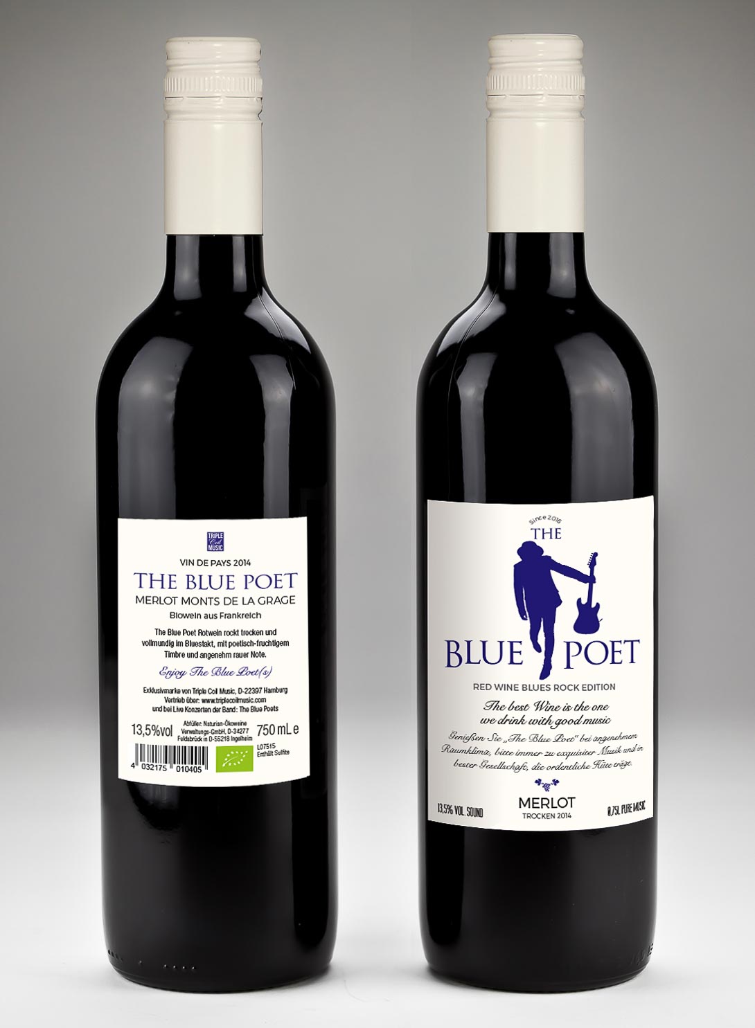 Etikettgestaltung Weinflasche